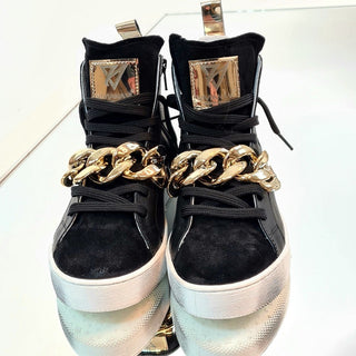 Sneakers Raquel con catena nero VV21106