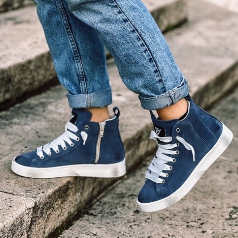 Belgrado jeans bleu baskets VV22103