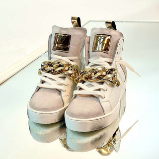 Sneakers Raquel con catena bianco VV21106