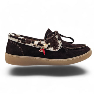 Mocassino Sophie cioccolato mucca VV25201