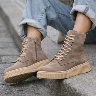 Stivaletto biker rock beige VV25102