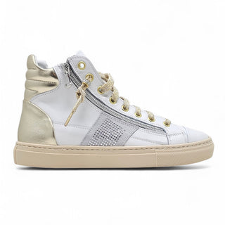 Sneakers sposa eleganti in pelle bianco platino Aiko Viviana Vi® VV24614