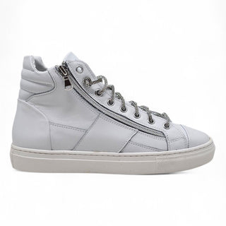 Sneakers sposa eleganti in pelle bianco crystal Aiko Viviana Vi® VV24614