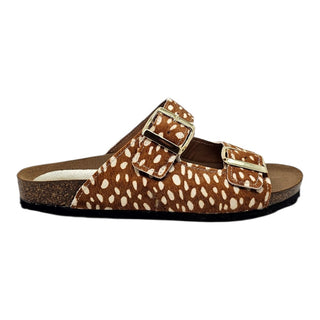 Ciabatta Solea doppia fibbia in cavallino safari Viviana Vi VV25300