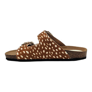 Ciabatta Solea doppia fibbia in cavallino safari Viviana Vi VV25300
