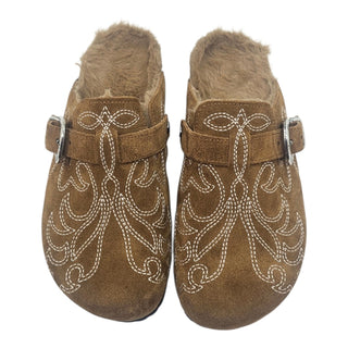 Sabot Western in camoscio taupe Viviana Vi VV26104