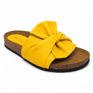 Sandalo Bow in pelle giallo Viviana Vi VV25304