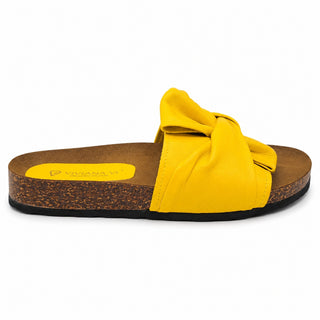 Sandalo Bow in pelle giallo Viviana Vi VV25304
