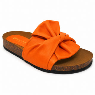 Sandalo Bow in pelle arancione Viviana Vi VV25304