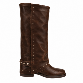 Stivale Savannah in pelle cioccolato Viviana Vi VV26339