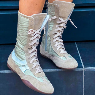 sneakers Balboa con zeppa interna estraibile taupe VV24616