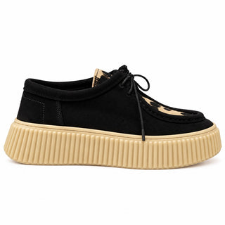 Mocassino Marie nero mucca VV25204