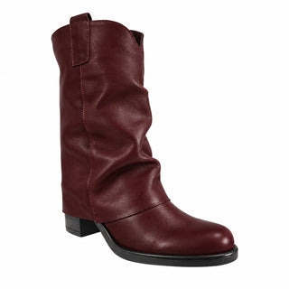 Stivale Soho in vera pelle borgogna vintage Viviana Vi VV26331