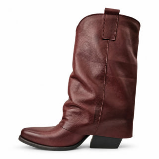 Bottine texane Houston en daim marron foncé Viviana Vi VV26311