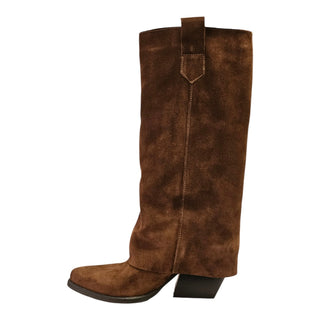 Botte texane Kensington en daim cigare Viviana Vi VV26319