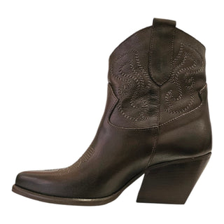 Stivaletto texano Phoenix in pelle testa di moro Viviana Vi VV26321
