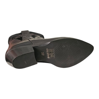Stivaletto texano Avalon in pelle nero e cavallino nero Viviana Vi VV26329