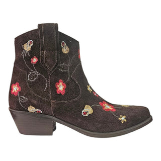 Stivaletto texano Florence in camoscio testa di moro Viviana Vi VV26330