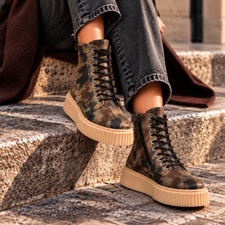 Stivaletto biker rock camouflage VV25102
