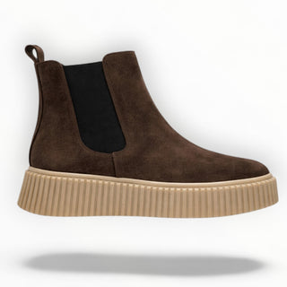 Stivaletto beatles cioccolato camoscio VV25101