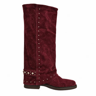 Stivale Savannah in camoscio borgogna Viviana Vi VV26339