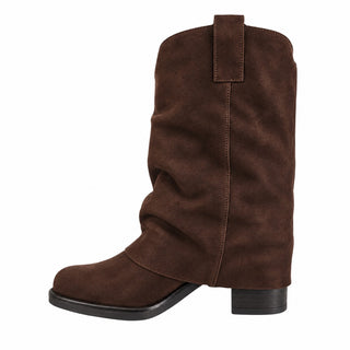 Stivale Soho in camoscio cioccolato Viviana Vi VV26331