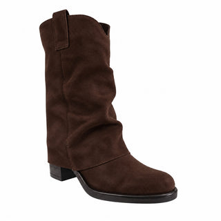 Stivale Soho in camoscio cioccolato Viviana Vi VV26331