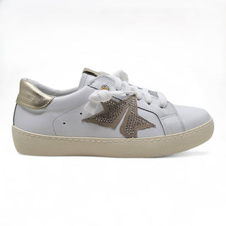 Sneakers sposa eleganti in pelle bianco platino Boston Viviana Vi® VV24601