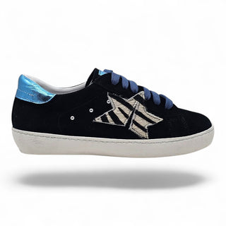 Sneakers Boston nero zebrato VV24601