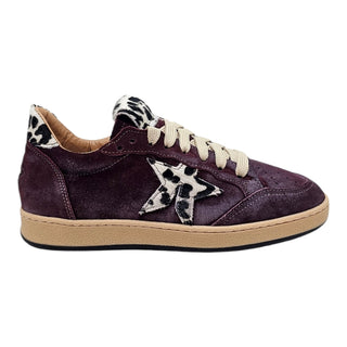 Sneakers Seattle in camoscio bordeaux e cavallino VV24630
