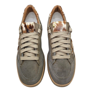 Sneakers Seattle tortora in camoscio e cavallino VV24630