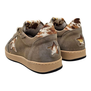 Sneakers Seattle tortora in camoscio e cavallino VV24630