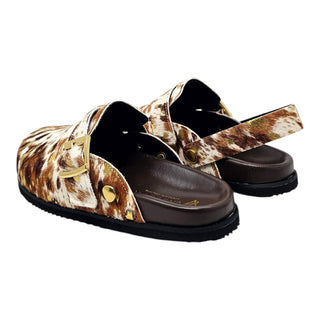 Sabot Zaira in cavallino mucca gold Viviana Vi VV24631