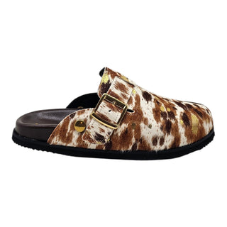 Sabot Zaira in cavallino mucca gold Viviana Vi VV24631