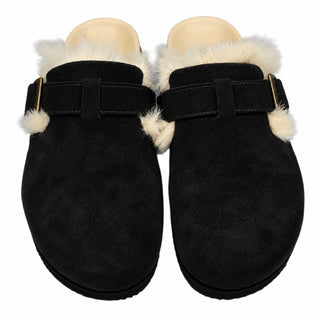 Sabot Cozy in camoscio nero Viviana Vi VV24632