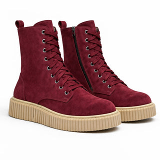 Stivaletto biker rock barolo camoscio VV25102