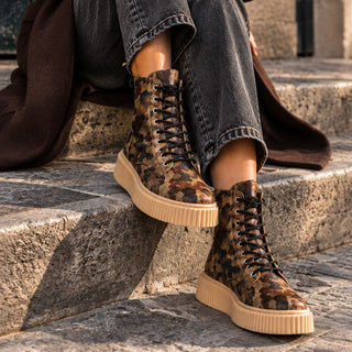 Stivaletto biker rock camouflage VV25102