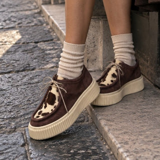 Mocassino Marie tabacco mucca VV25204