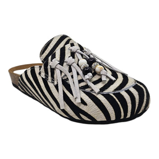 Sabot Samira in cavallino zebra con frange Viviana Vi VV25301