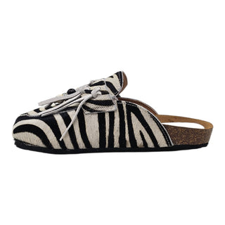 Sabot Samira in cavallino zebra con frange Viviana Vi VV25301