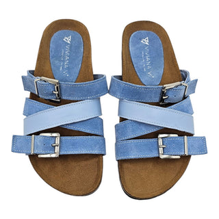 Sandalo Capri in camoscio e pelle cielo Viviana Vi VV25302