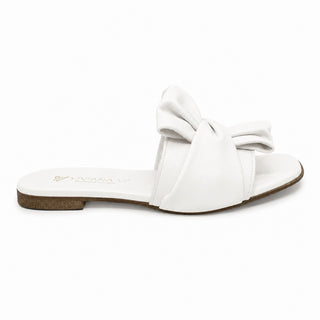 Sandalo Bow elegance in pelle bianco Viviana Vi VV25305