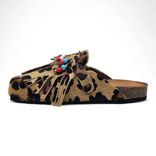 Sabot Isla in cavallino maculato con Frange Viviana Vi VV26100