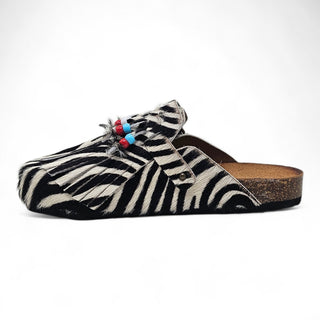 Sabot Isla in cavallino zebra con Frange Viviana Vi VV26100