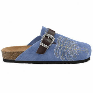 Sabot Texas in Santorini Suede with Viviana Vi Embroidery VV26102