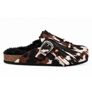 Sabot Aspen in cavallino mucca con ecopelliccia Viviana Vi VV26103