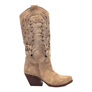 Viviana Vi VV26305 Colorado Perforated Mink Suede Texan Boot