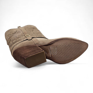 Stivaletti texani Ohio traforati in camoscio visone Viviana Vi VV26307