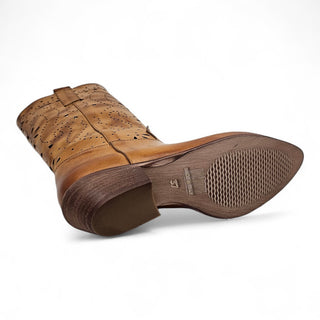 Stivale texani Alabama traforati in pelle cognac Viviana Vi VV26308