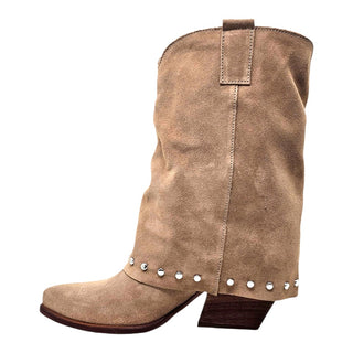 Stivaletto texano Houston in camoscio visone Viviana Vi VV26311